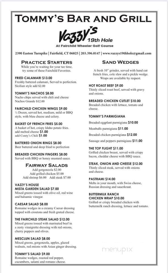 Vazzano's Four Seasons - Stratford, CT menu_pic