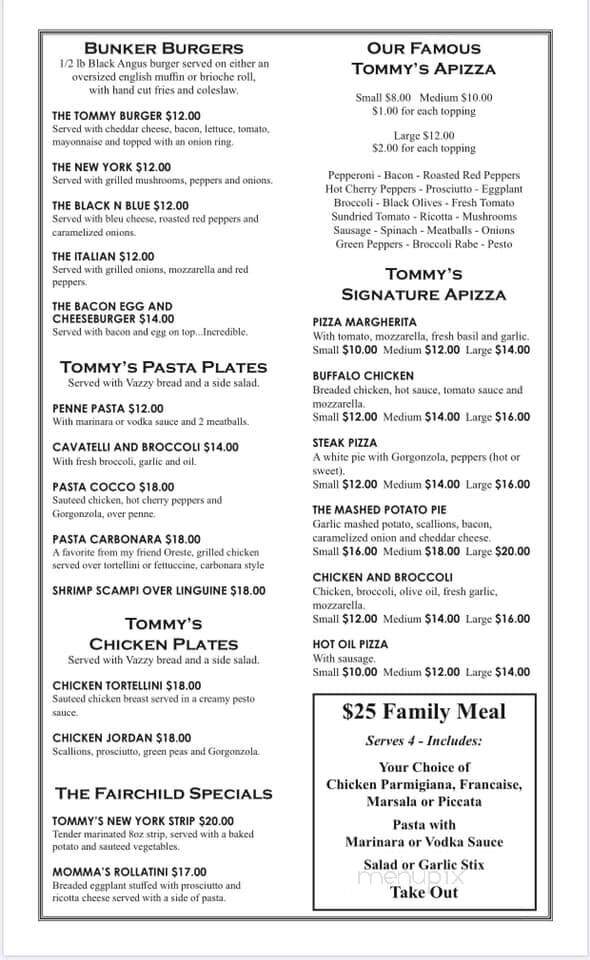Vazzano's Four Seasons - Stratford, CT menu_pic