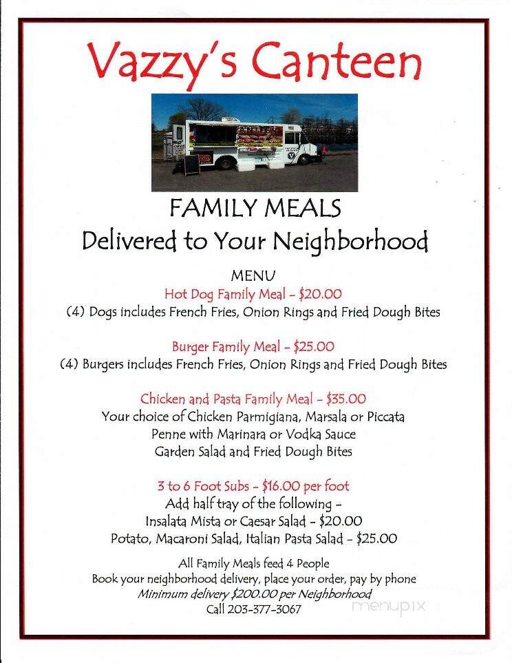 Vazzano's Four Seasons - Stratford, CT menu_pic