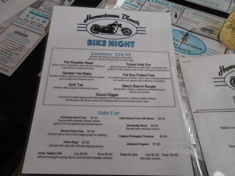 Hometown Diner - Rindge, NH menu_pic