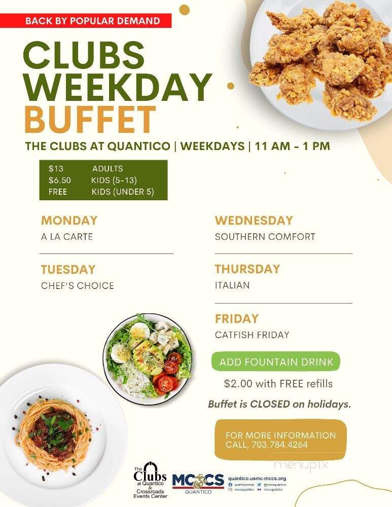 The Clubs at Quantico - Quantico, VA menu_pic