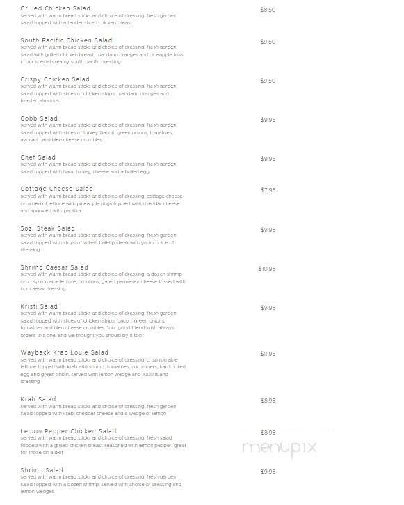Wayback Cafe - Lewiston, ID menu_pic