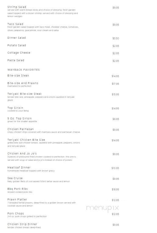 Wayback Cafe - Lewiston, ID menu_pic