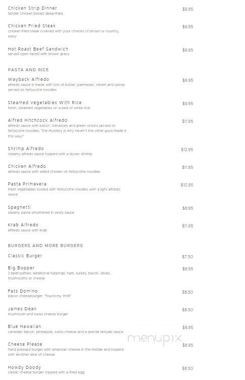 Wayback Cafe - Lewiston, ID menu_pic