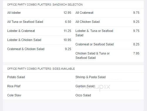 Hometown Seafoods - Andover, MA menu_pic