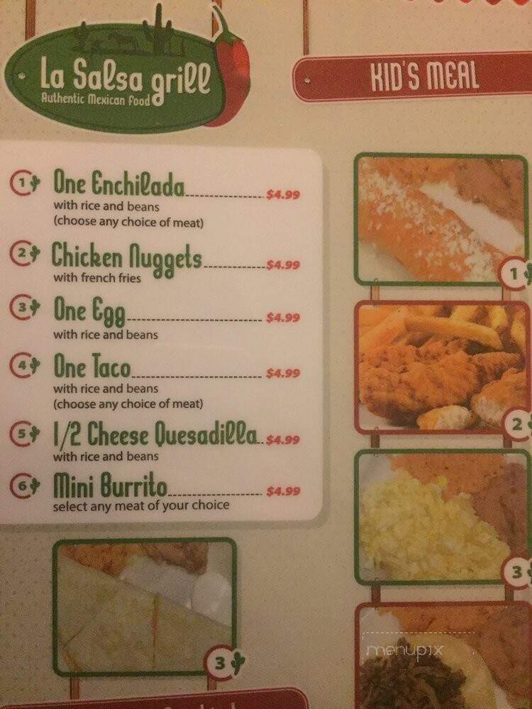 La Salsa Grill - Carson City, NV menu_pic