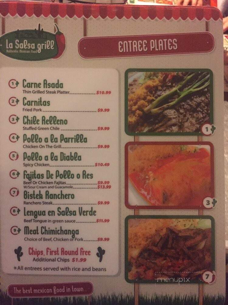 La Salsa Grill - Carson City, NV menu_pic