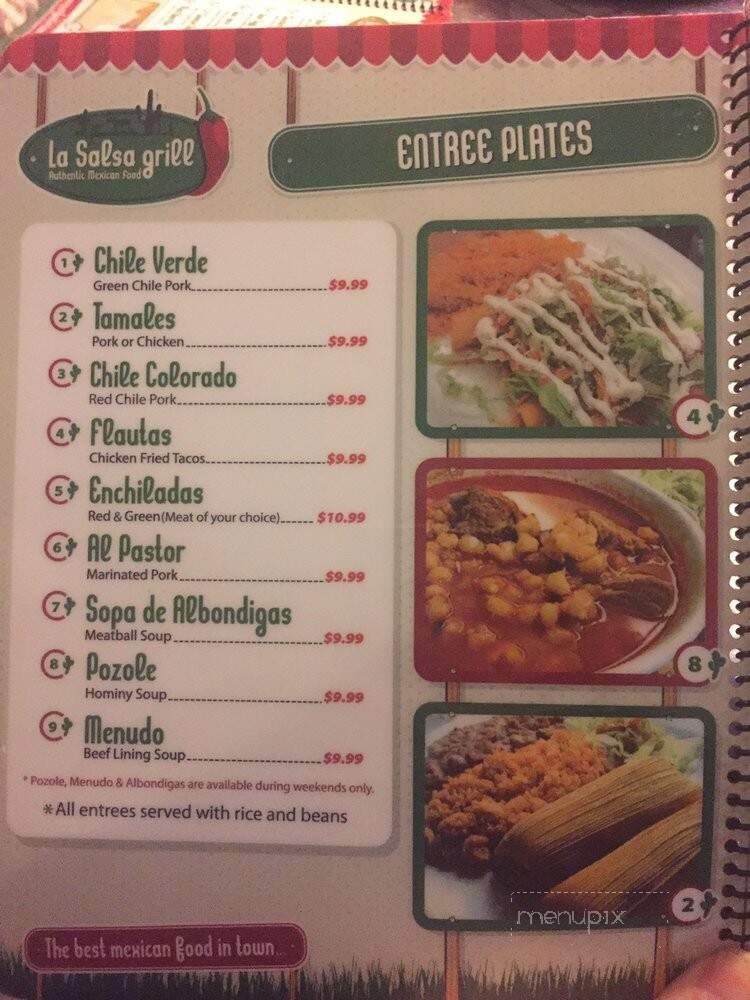La Salsa Grill - Carson City, NV menu_pic
