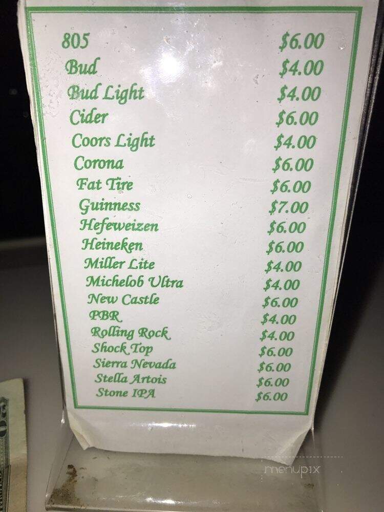 Patrick's Pub - Costa Mesa, CA menu_pic