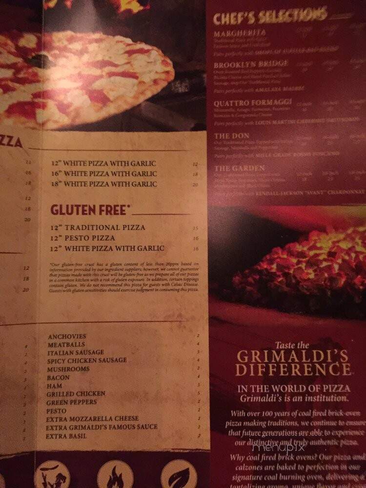 Grimaldi's Pizzeria - Peoria, AZ menu_pic