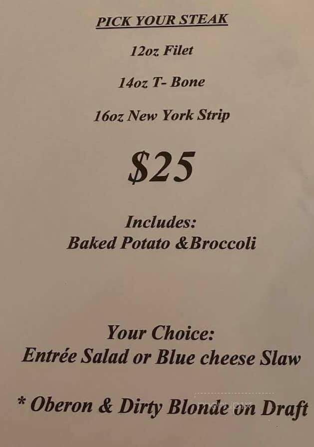 Sportsmen's Great Northern Grill - Clarkston, MI menu_pic