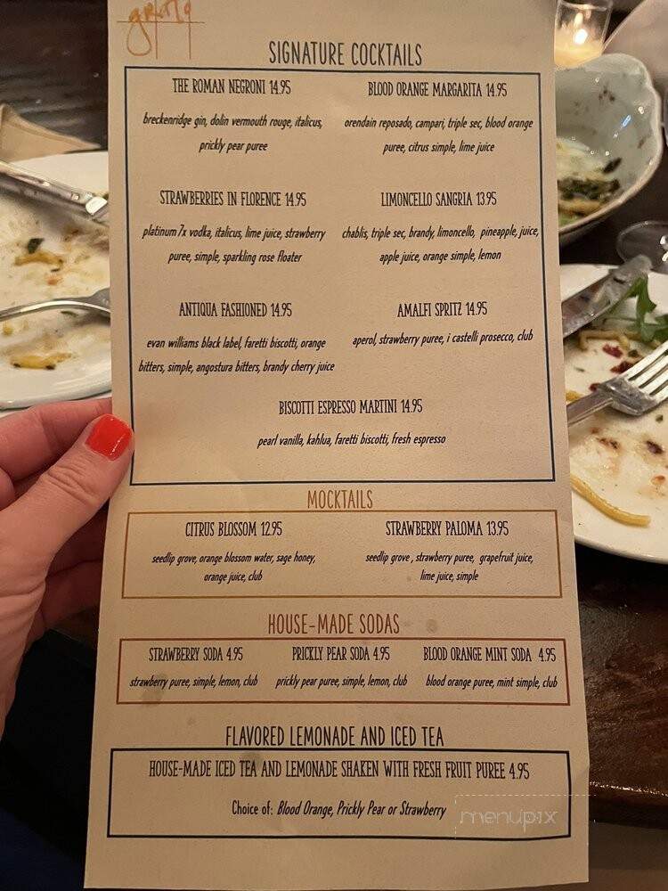 Grato - Morris Plains, NJ menu_pic