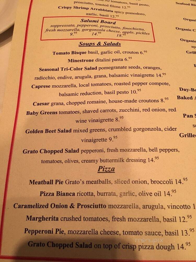 Grato - Morris Plains, NJ menu_pic