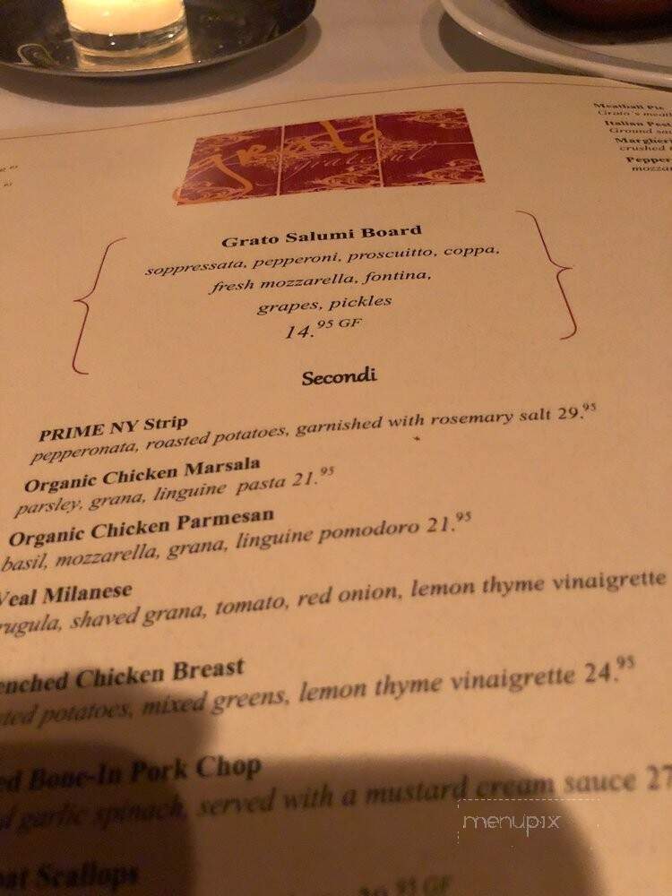 Grato - Morris Plains, NJ menu_pic