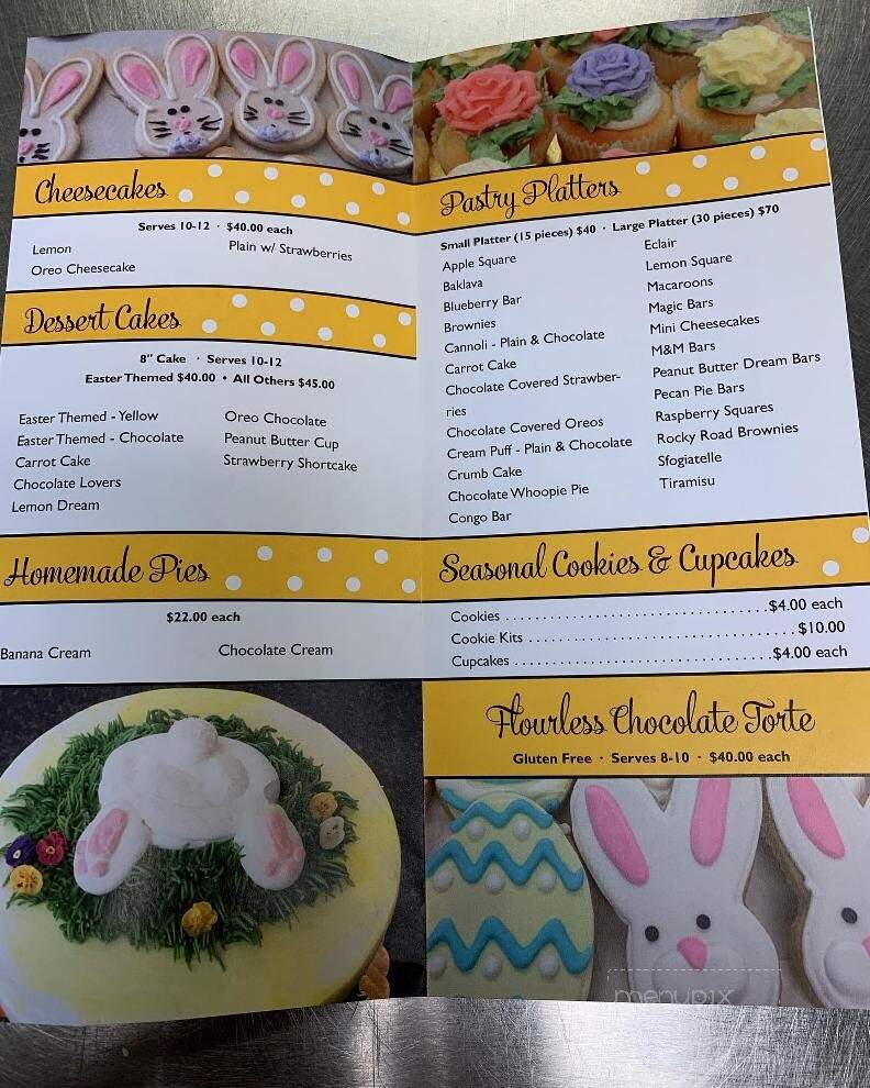 Just Desserts Bakery Cafe - Bridgewater, MA menu_pic