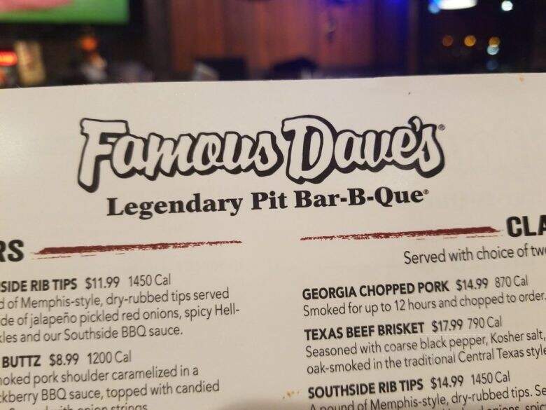 Famous Dave's - Chandler, AZ menu_pic