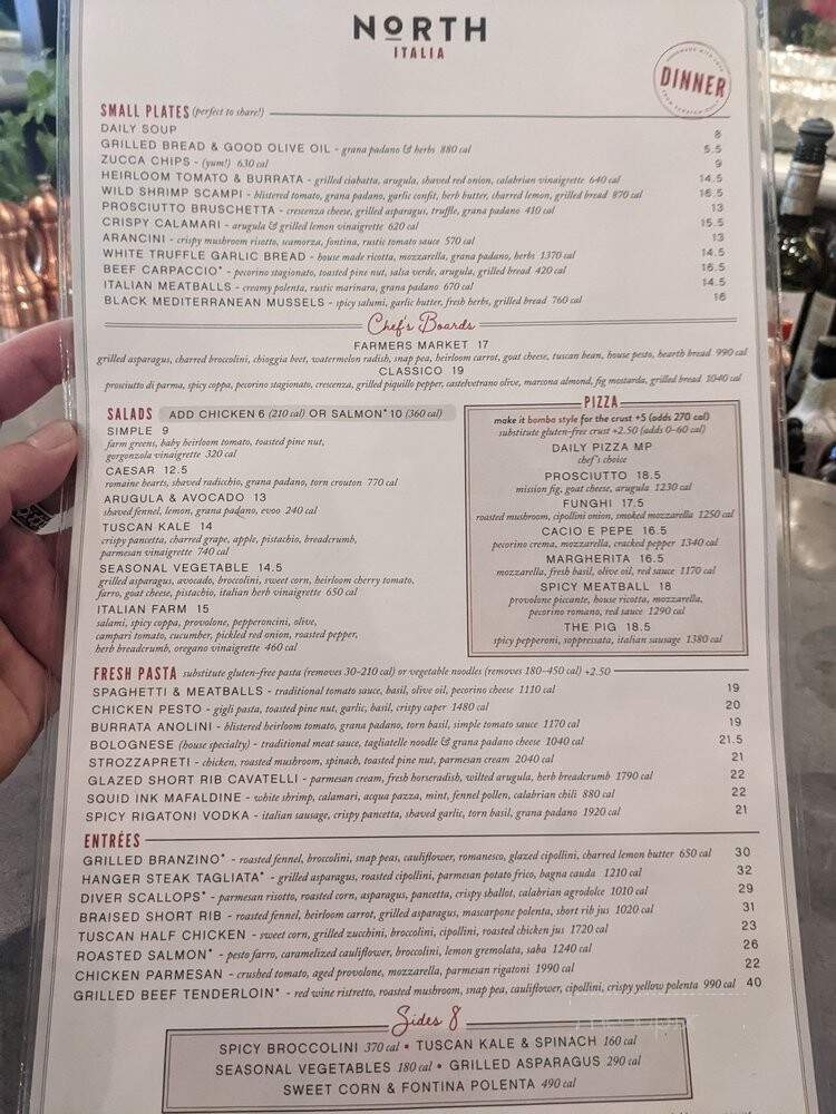 North Restaurant - Scottsdale, AZ menu_pic