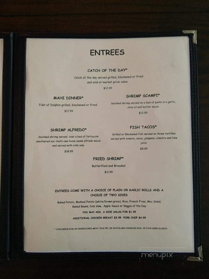 Boonies Restaurant & Lounge - Loxahatchee, FL menu_pic