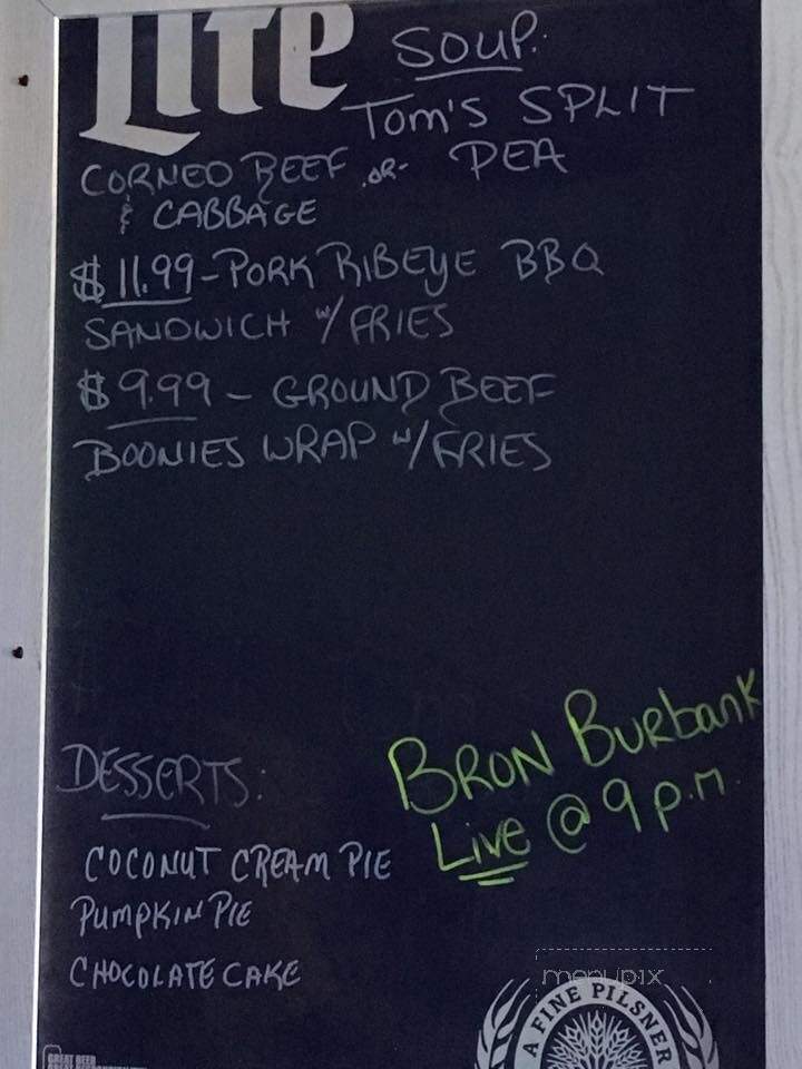 Boonies Restaurant & Lounge - Loxahatchee, FL menu_pic
