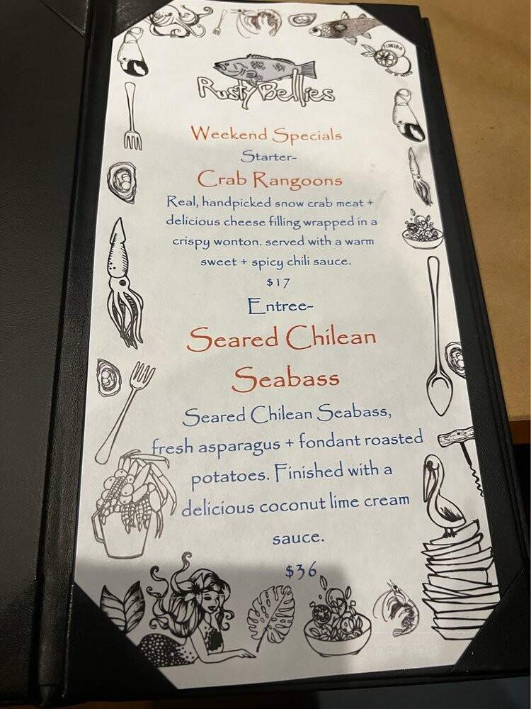 Rusty Bellies Waterfront - Tarpon Springs, FL menu_pic