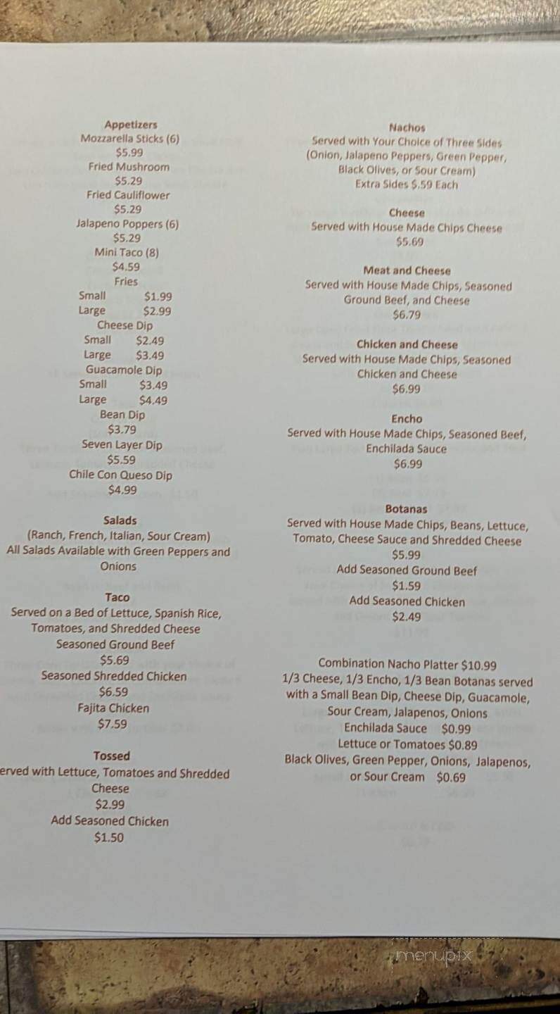 Red Pepper Mexican Restaurant - Port Huron, MI menu_pic