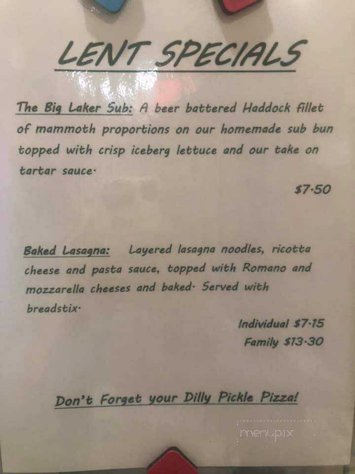 Big Al's Pizza - Manistee, MI menu_pic