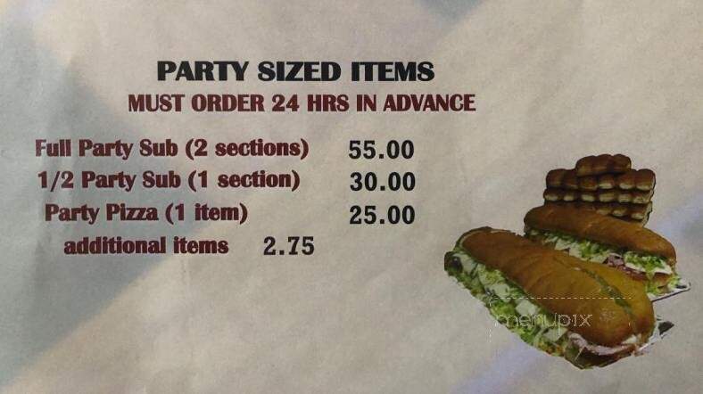 Big Al's Pizza - Manistee, MI menu_pic