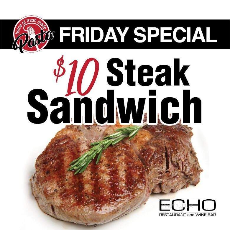 Echo Restaurant & Wine Bar - Brandon, MB menu_pic