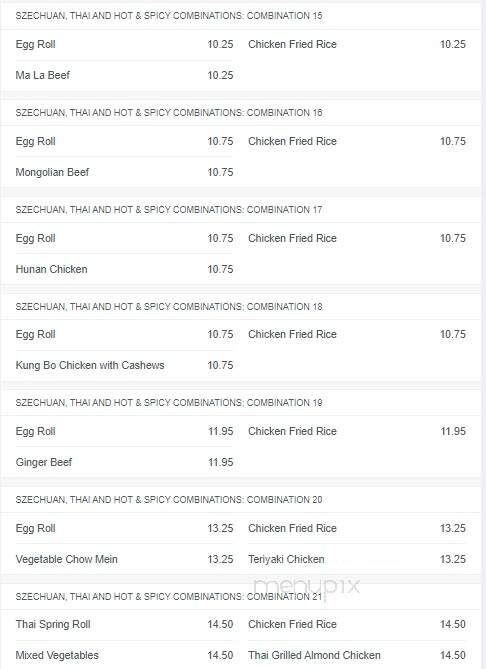 East West Restaurant - Dartmouth, NS menu_pic
