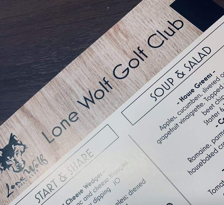 Lone Wolf Golf Club - Taylor, BC menu_pic
