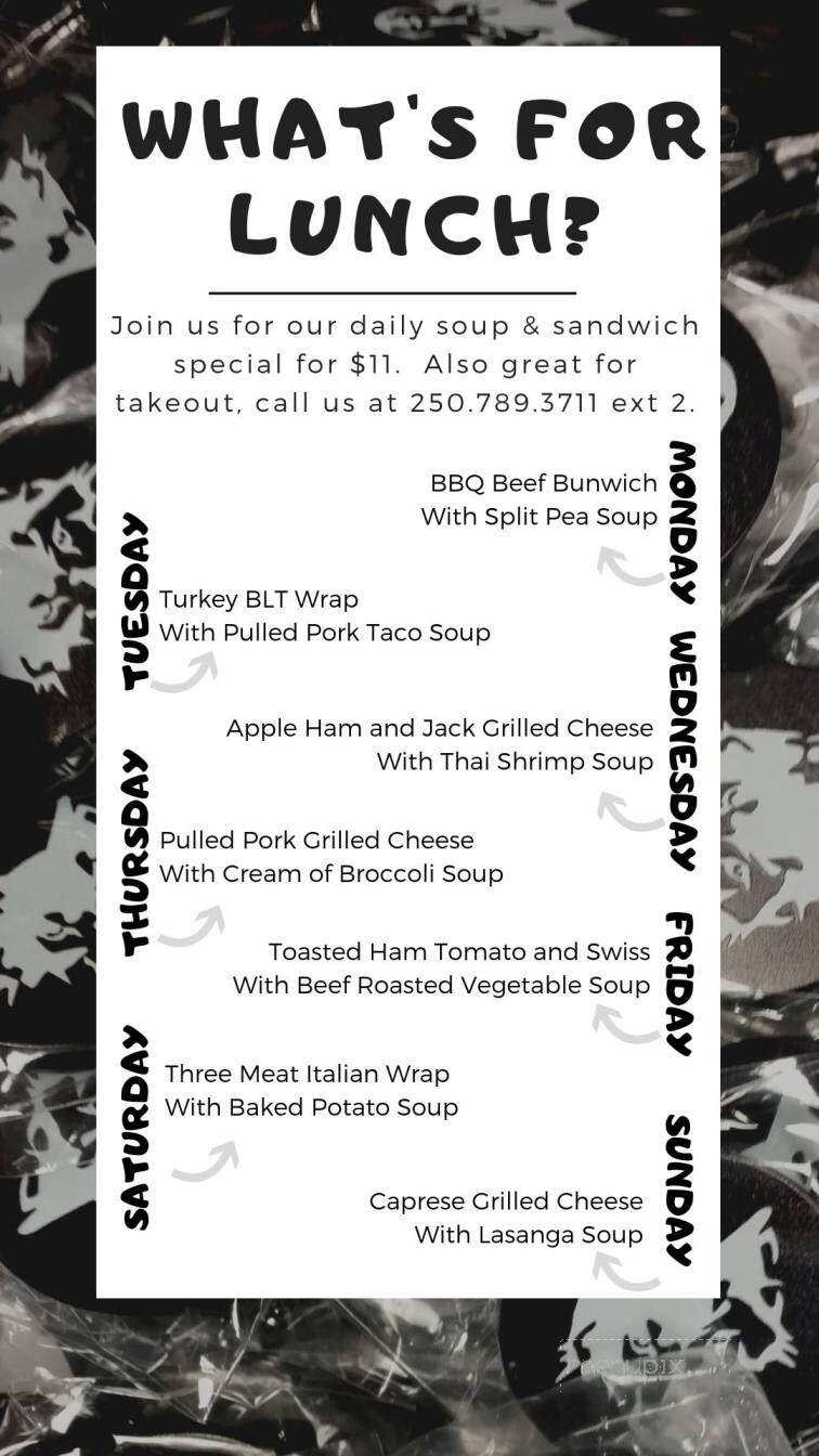 Lone Wolf Golf Club - Taylor, BC menu_pic