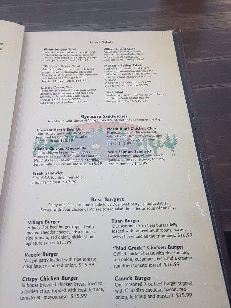 Ocean Park Pizza - Surrey, BC menu_pic
