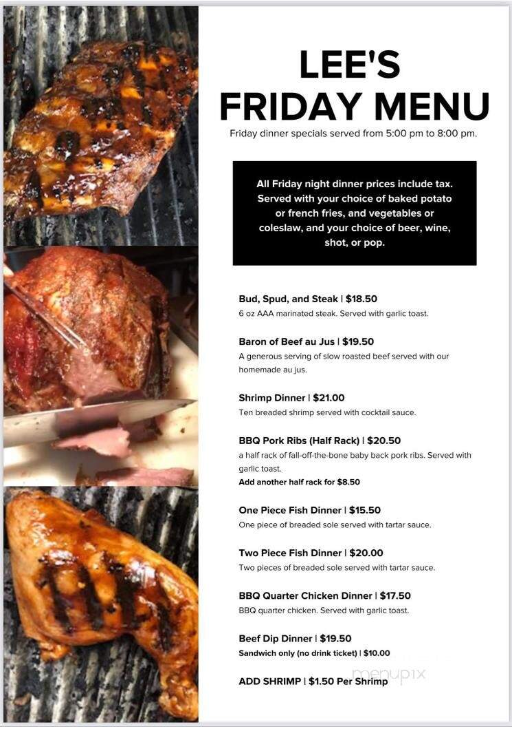 Lee's On DeVries - East St Paul, MB menu_pic
