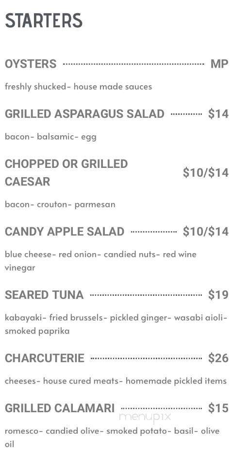 The Martini House - Burlington, ON menu_pic