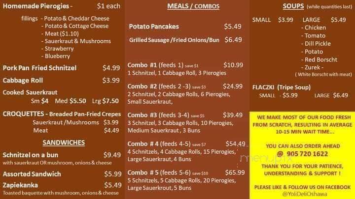 Polish Food Hot And Deli - Oshawa, ON menu_pic
