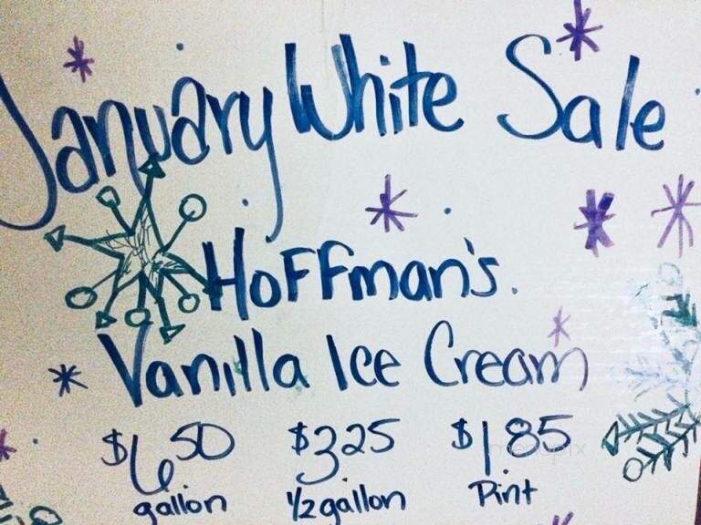 Hoffman's Ice Cream - Westminster, MD menu_pic