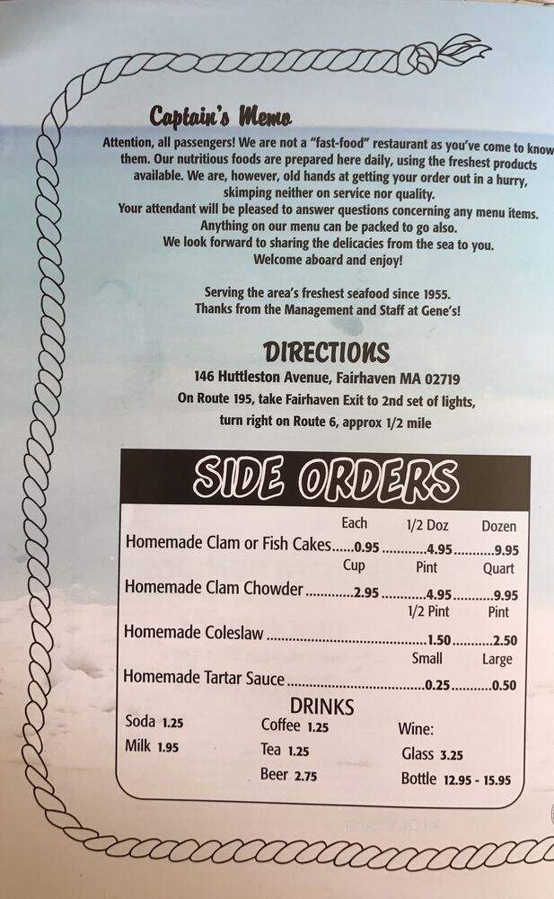 Gene's Famous Seafoods - Fairhaven, MA