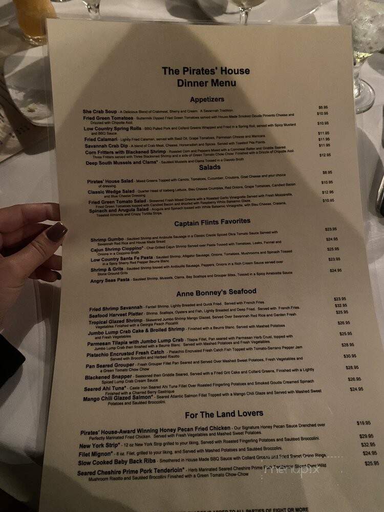 Pirate's House Restaurant - Savannah, GA