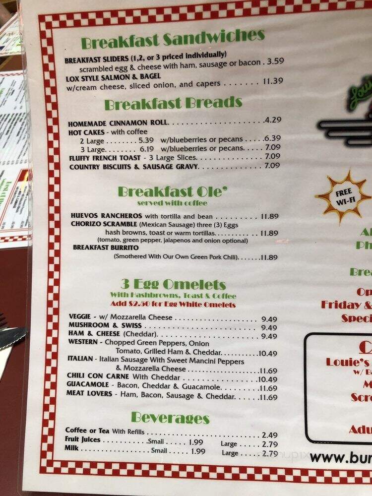 Louie M's Burger Lust - Omaha, NE menu_pic