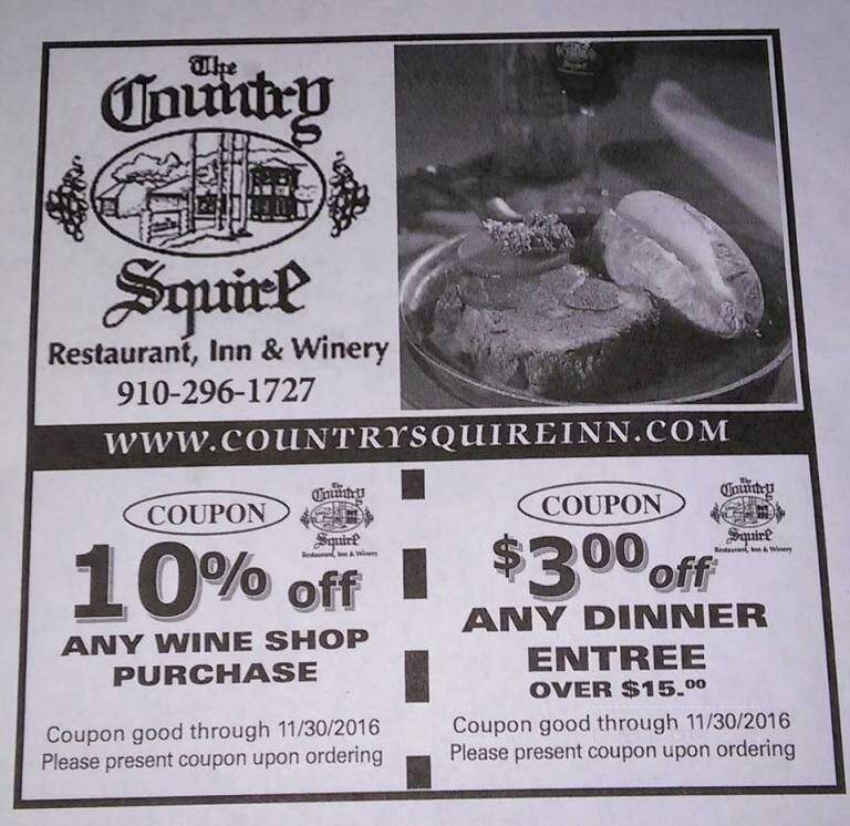 Country Squire - Warsaw, NC menu_pic