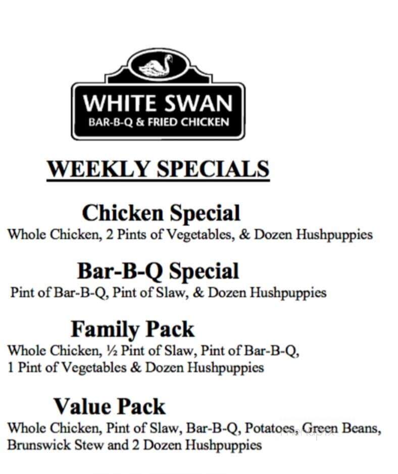 White Swan Bar B Que & Fried - Smithfield, NC