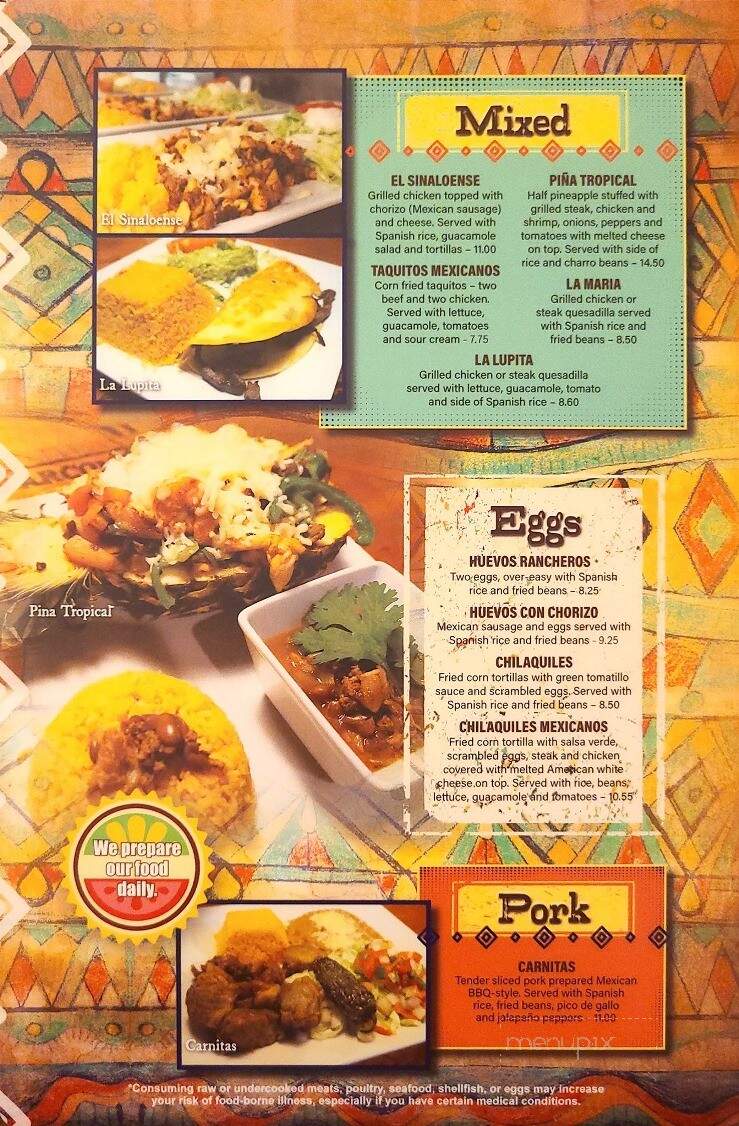 Los Arcoiris Mexican Restaurant - Boone, NC menu_pic