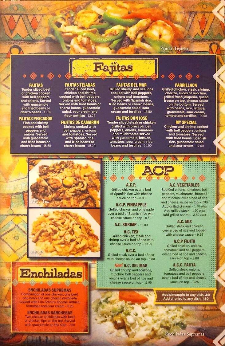 Los Arcoiris Mexican Restaurant - Boone, NC menu_pic