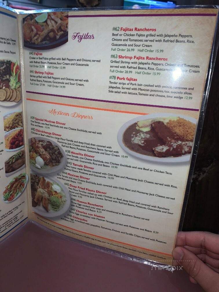 Abuelita's Mexican Restaurant - Sulphur, OK menu_pic
