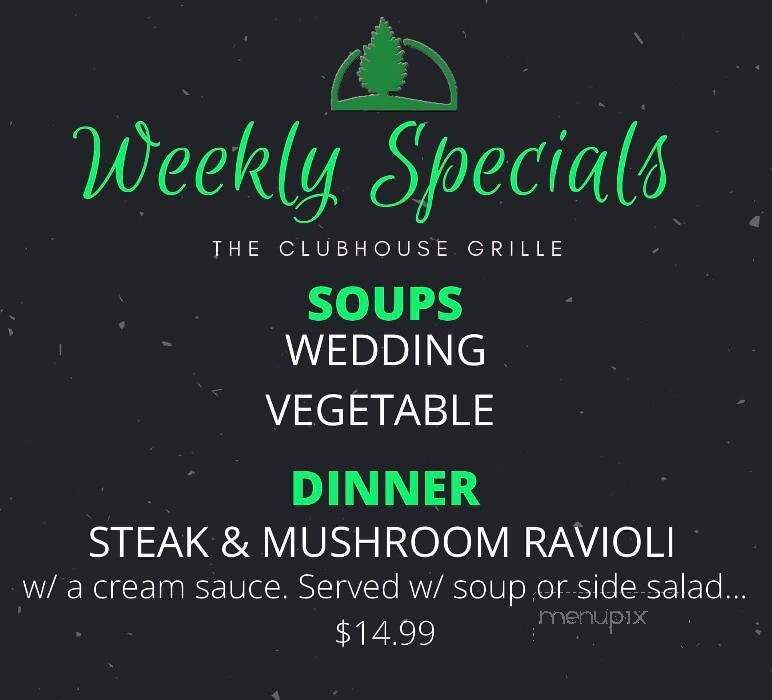Club House Grille - Belle Vernon, PA menu_pic