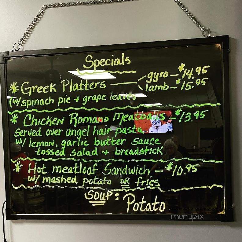 New Sheffield Cafe - Aliquippa, PA menu_pic