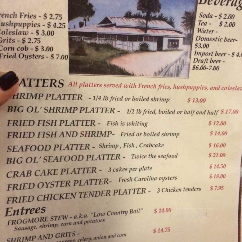 Bowen's Island - Charleston, SC menu_pic
