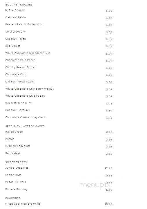 Laura's Cheesecake & Bakery - Mount Pleasant, TX menu_pic