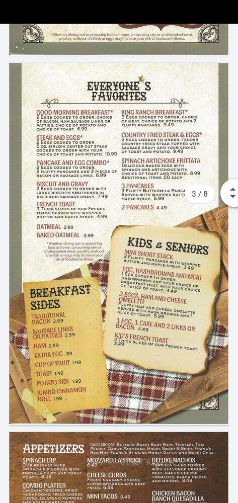 Hitching Post - Portage, WI menu_pic