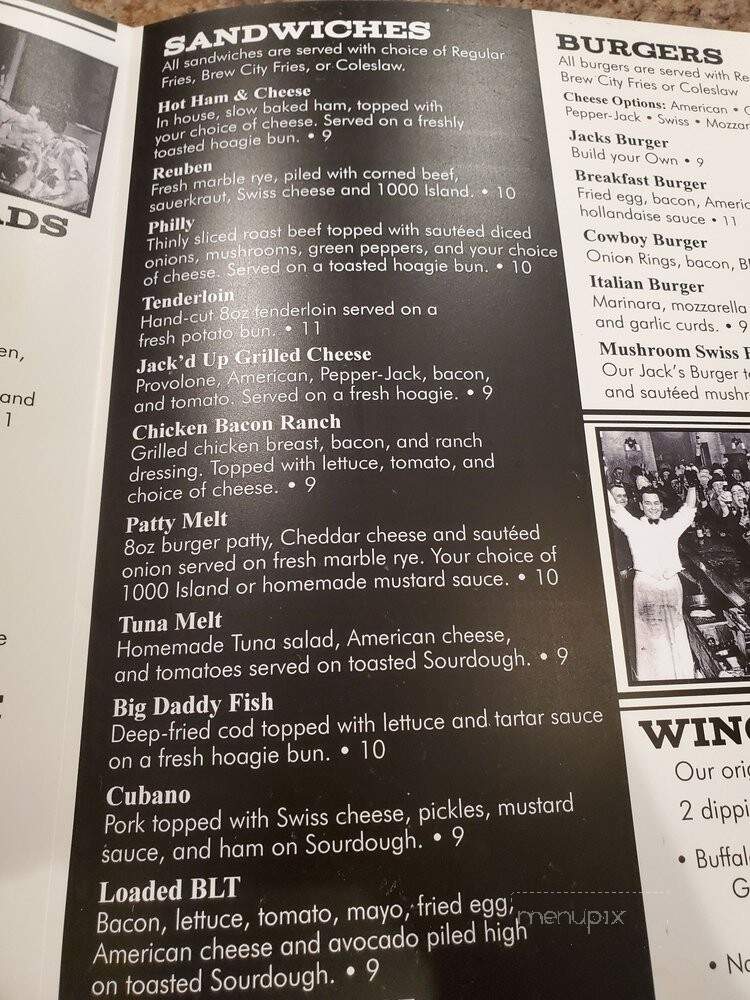 Hitching Post - Portage, WI menu_pic